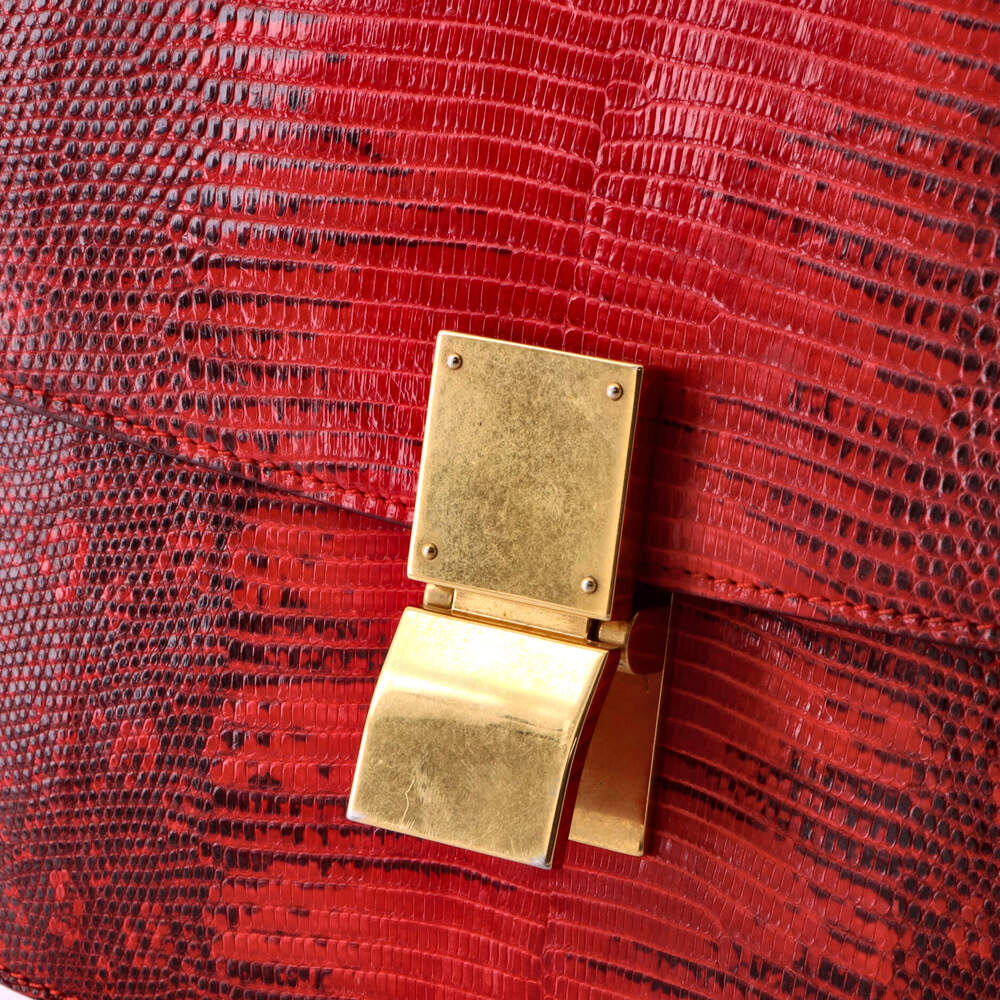 Celine Classic Box Bag Lizard Medium #224716C20B - Picture 6 of 8